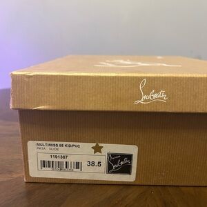 Christian Louboutin MULTIMISS 85 Kid/Pvc Size 8.5